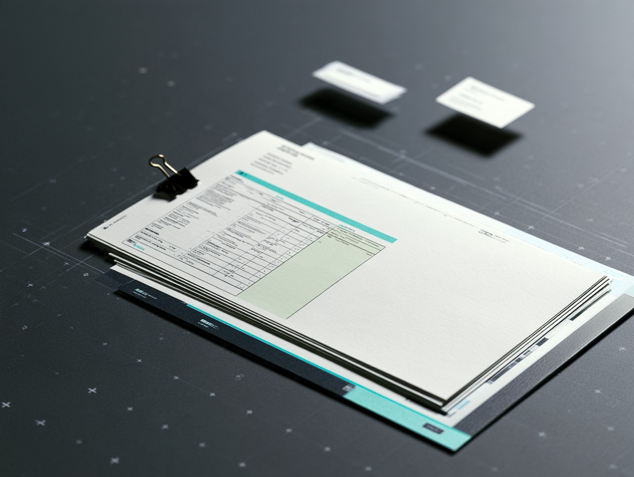Hearing response sheet: sample deliverable mock-up