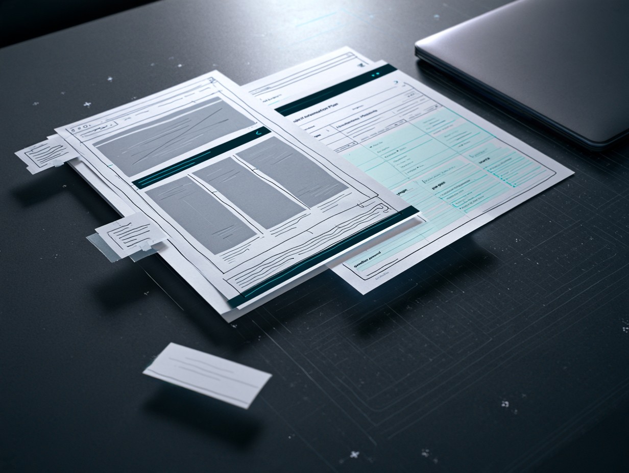 Project website plan: sample deliverable mock-up